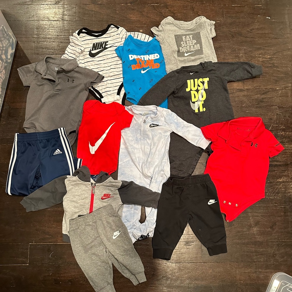 Nike/under Armour baby boy lot